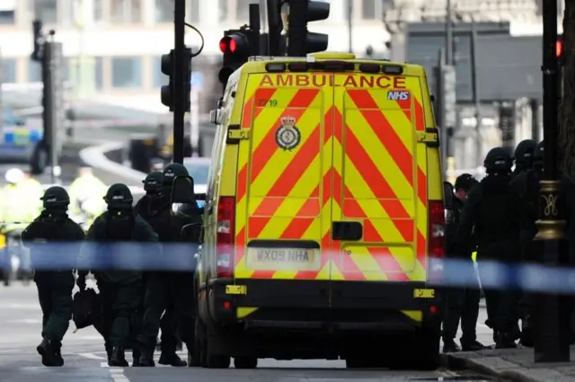 Ambulance at Westminster