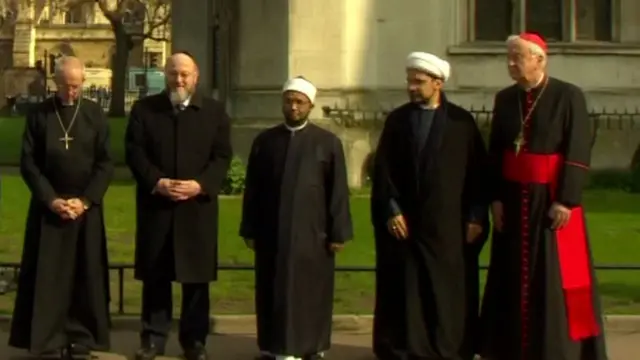 Faith leaders at Westminster