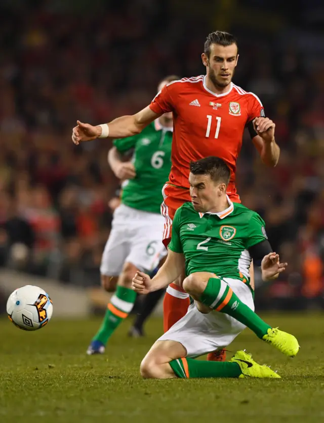 Gareth Bale and Seamus Coleman