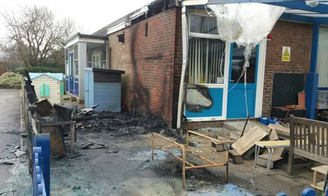 Arson damages school near Arundel