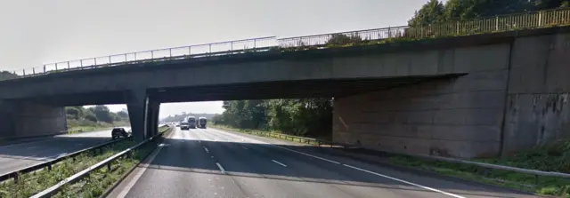 A51 bridge over M6