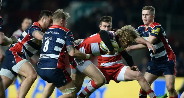 Billy Twelvetrees is tackled