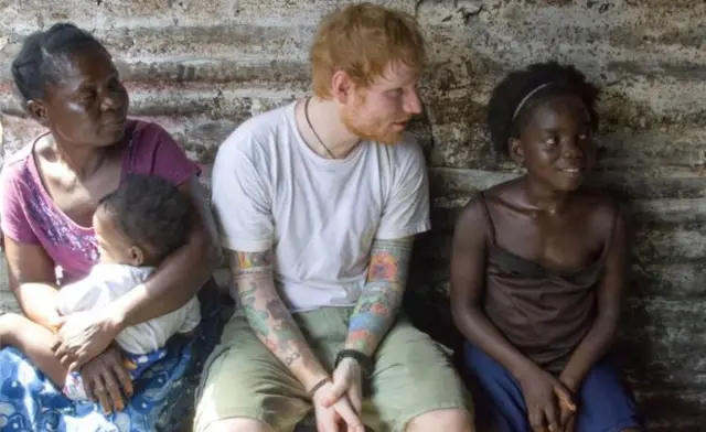 Ed Sheeran in Liberia