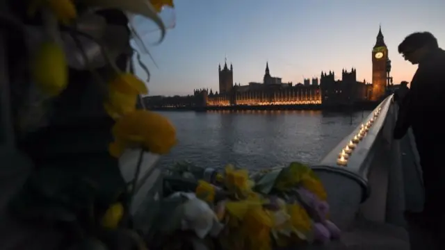 Candles on Westminster Bridge