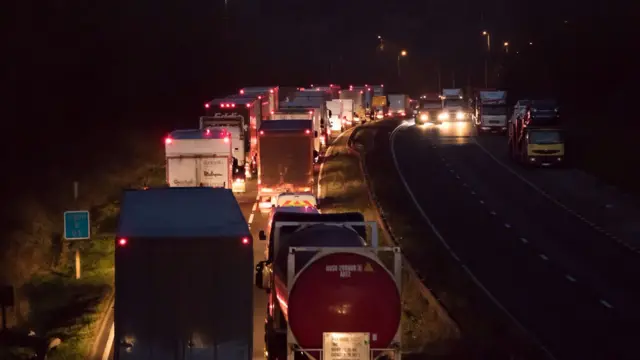 Congestion on A500 heading towards M6 junction 15