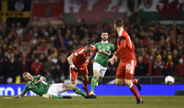 James McClean and Gareth Bale