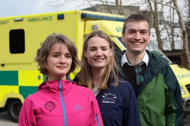 Emily McFiggans, Jennifer Southern and Alex Blakes