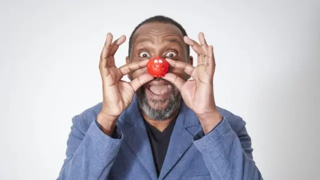 Lenny Henry with Red Nose