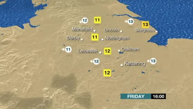 BBC weather map