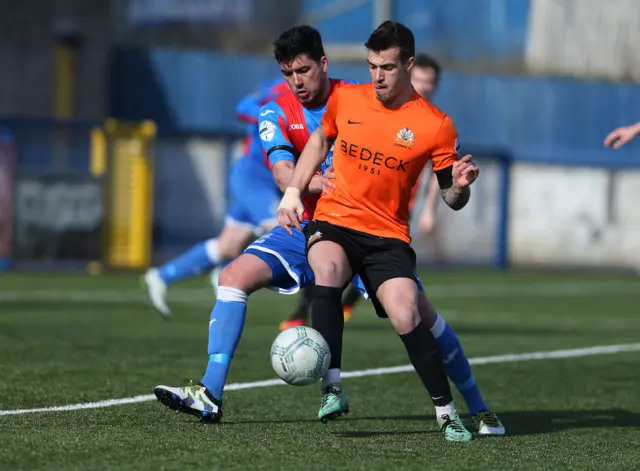 Action from Bangor Fuels Arena