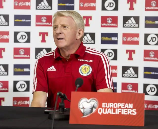 Scotland head coach Gordon Strachan