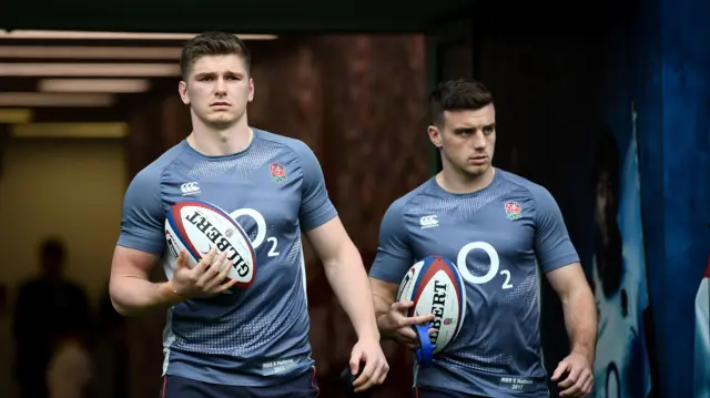 Owen Farrell and George Ford