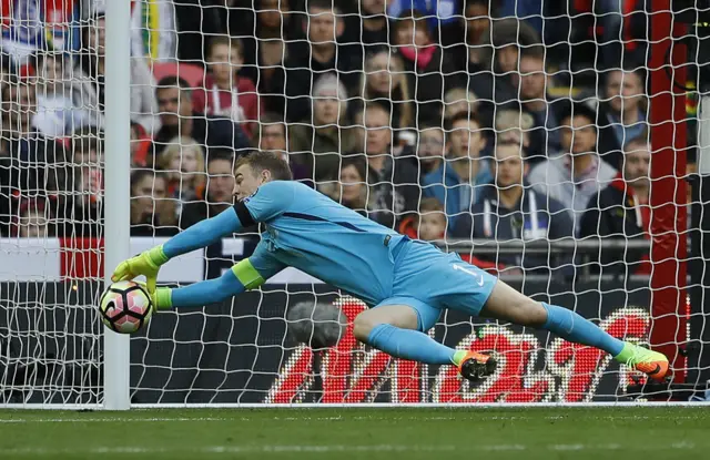 Joe Hart makes a save