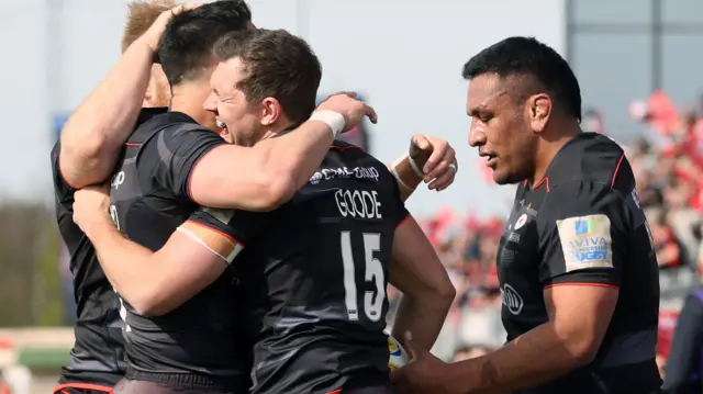 Saracens celebrate