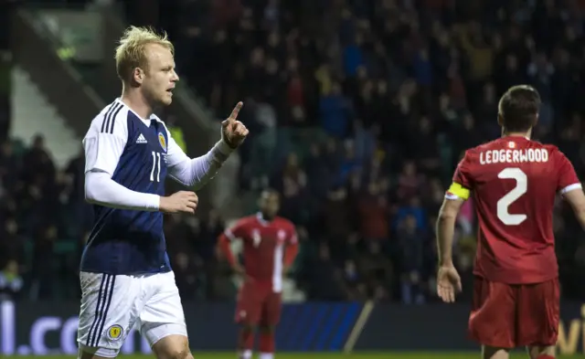 Steven Naismith scored Scotland's equaliser against Canada