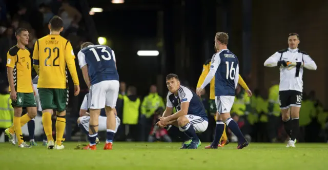 Scotland drew 1-1 with Lithuania at Hampden