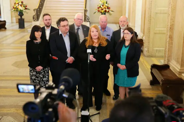 Naomi Long and Alliance Party colleagues