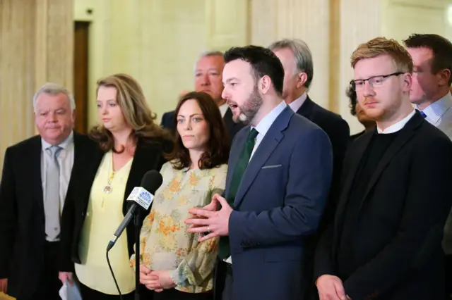 Colum Eastwood and SDLP colleagues