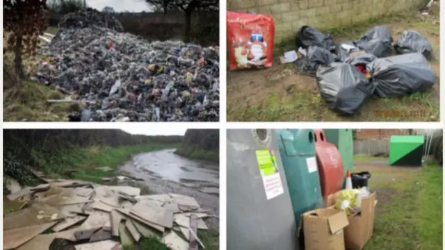 Cases of fly-tipping