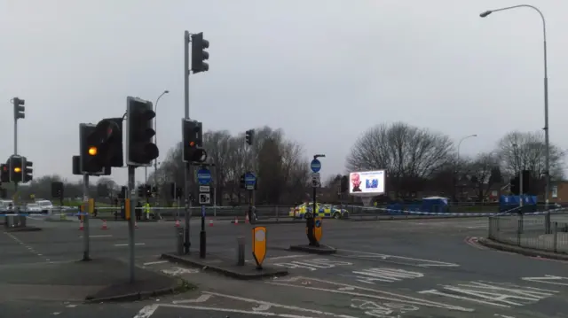 Police at Belgrave Middleway