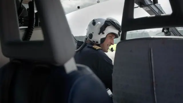 Duke of Cambridge in Air Ambulance