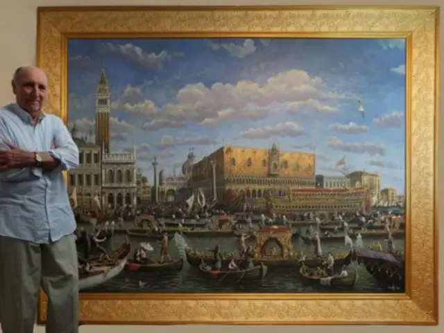 Kenneth Small and his version of a Canaletto scene