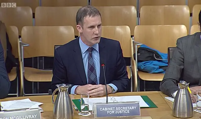 Justice Secretary Michael Matheson