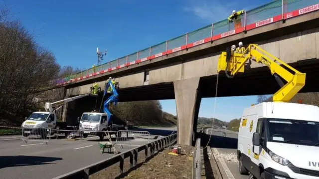 Repairs on the M6 last Friday