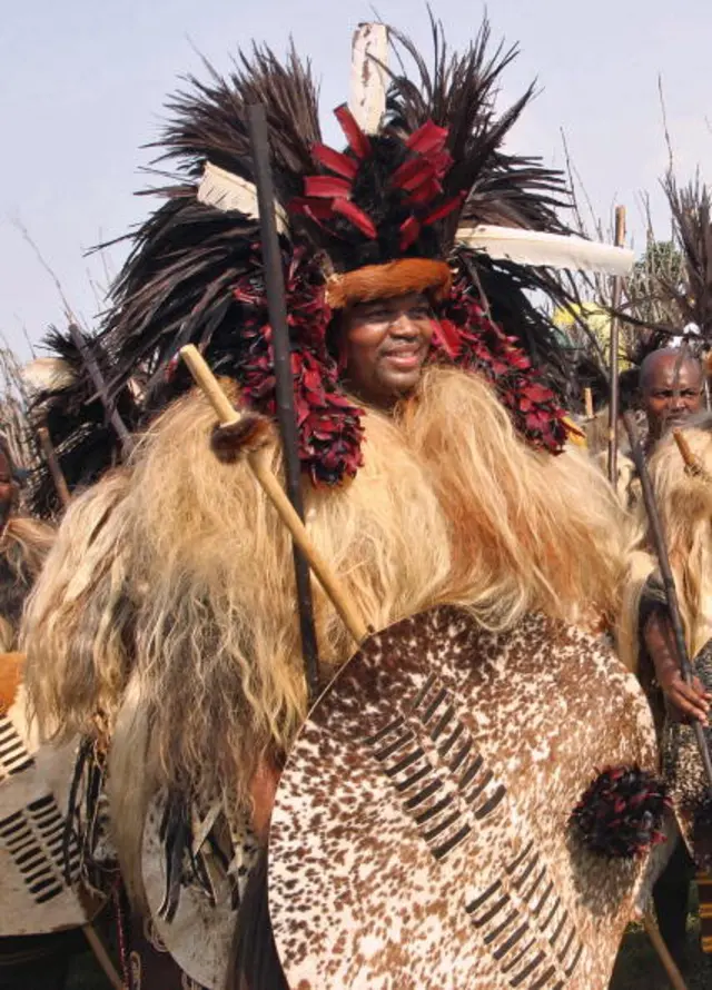 
          Swaziland absolut monarch Mswati III attends the Incwala festival 27 December 2007, in Ludzizini, Swaziland.
        