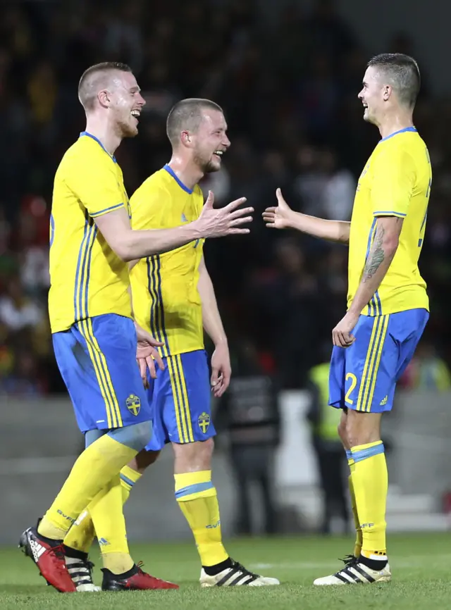 Sweden celebrate