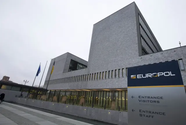 The headquarters of Europol in The Hague