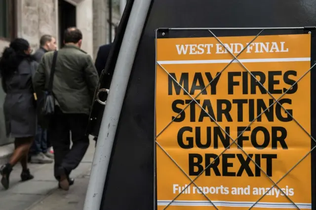 Evening Standard newspaper stand