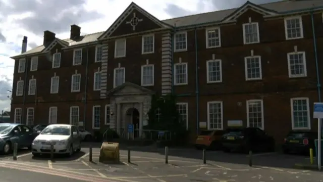 Parking bays at Scunthorpe Hospital