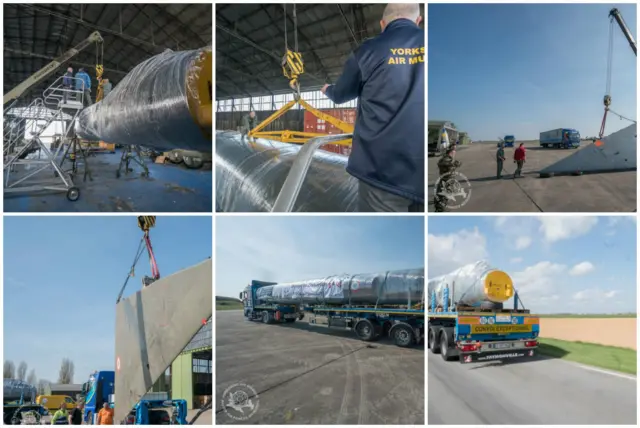 The journey of a French nuclear bomber to North Yorkshire