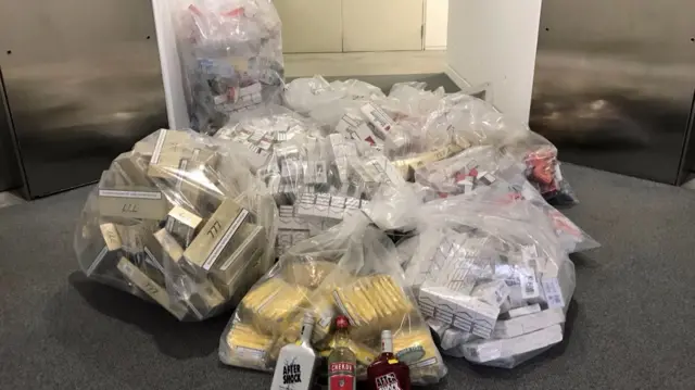 Seized goods in Burton