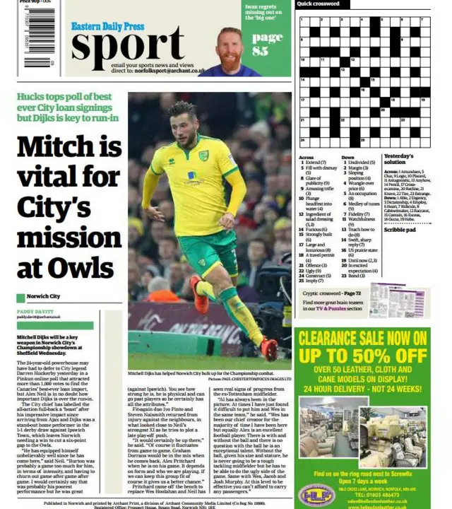 Back page of the EDP