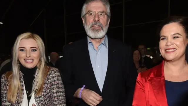 Órlaithí Flynn, Gerry Adams and Mary Lou McDonald