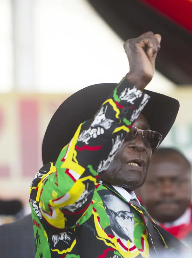 Robert Mugabe on 25 February 2017