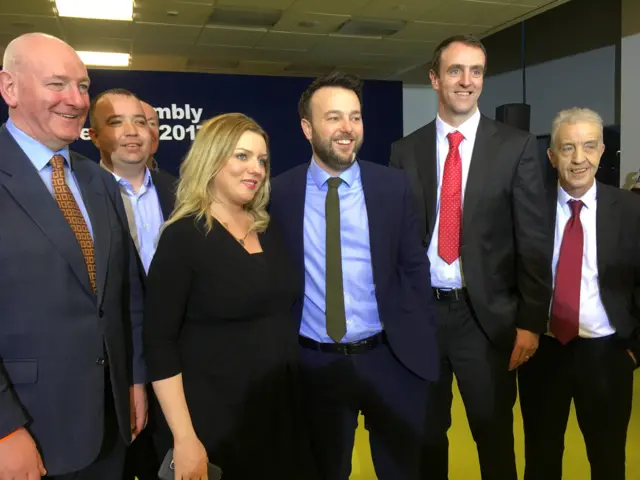 Colum Eastwood (centre)