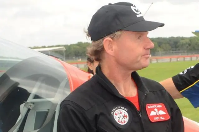 Pilot Andy Hill was interviewed by police in December