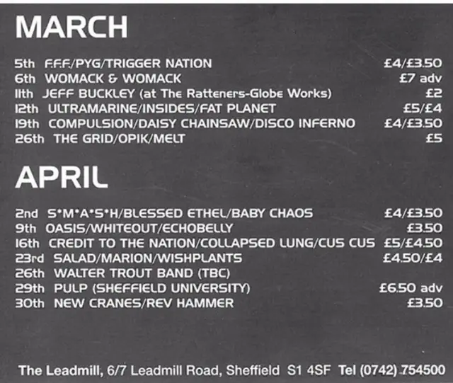 Leadmill listings