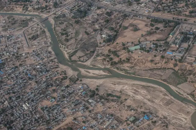 Aerial view of Maiduguri