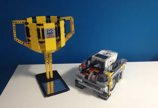 Lego trophy and robot