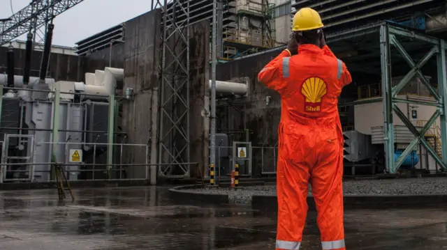 A Shell employee in Nigeria