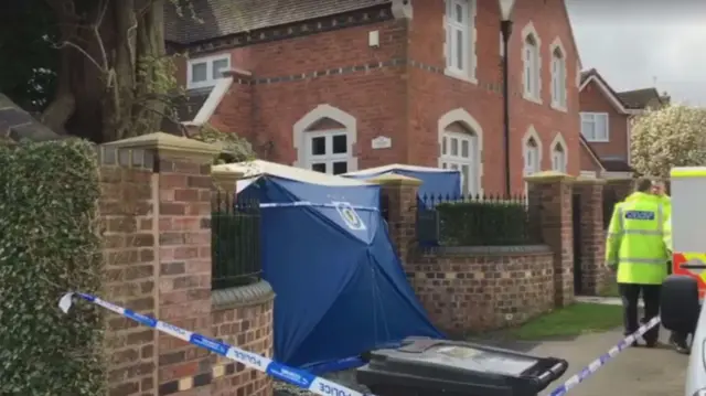 
          Police in Norton after three members of the same family were stabbed
        