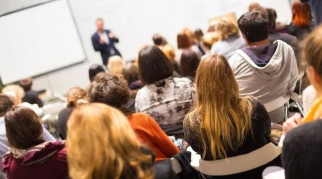 Students at lecture