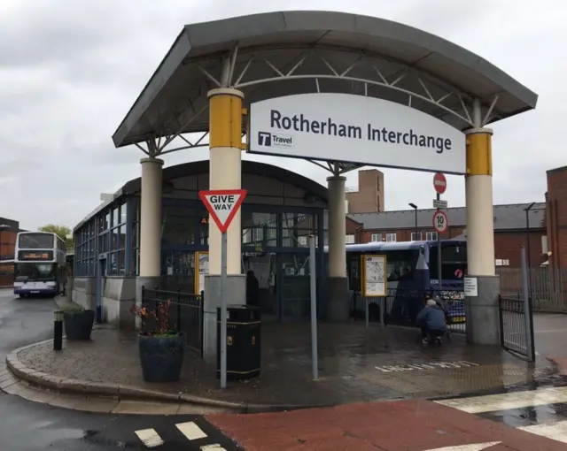 Entrance to Rotherham Interchange