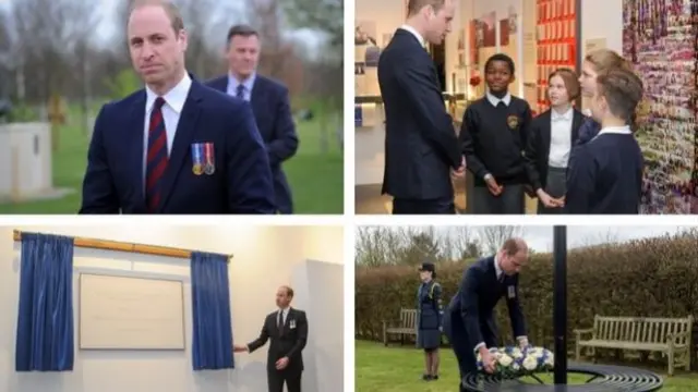 Prince William visits the National Memorial Arboretum