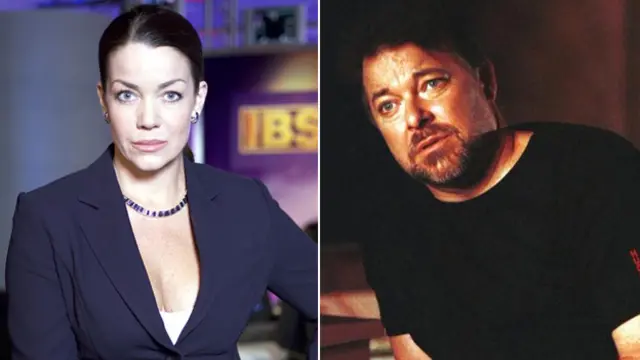 Claudia Christian and Jonathan Frakes