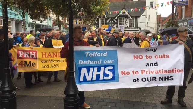 Telford hospital protest